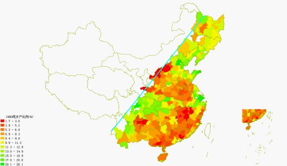 中国人口分布_中国女性人口分布